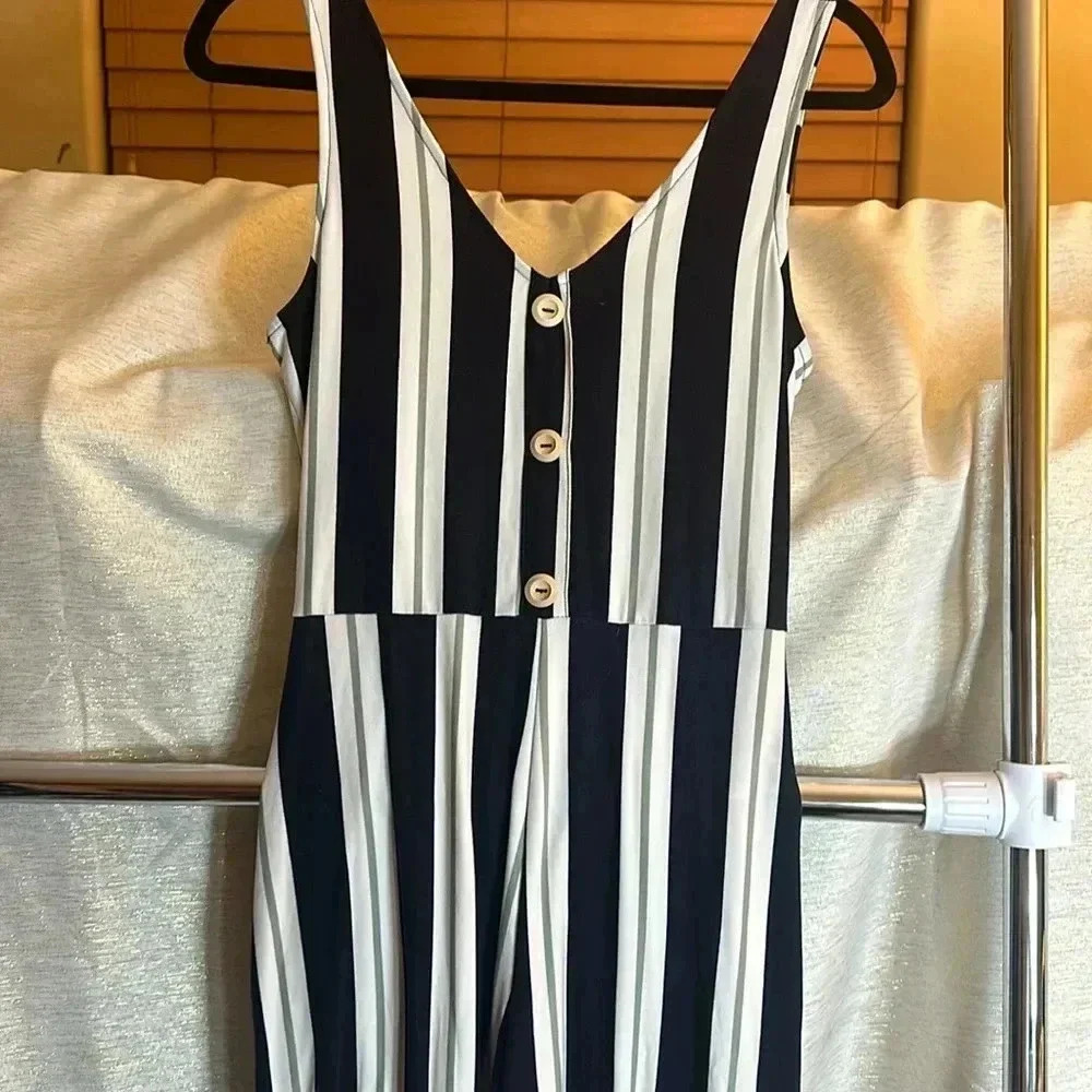 Striped Jumpsuit